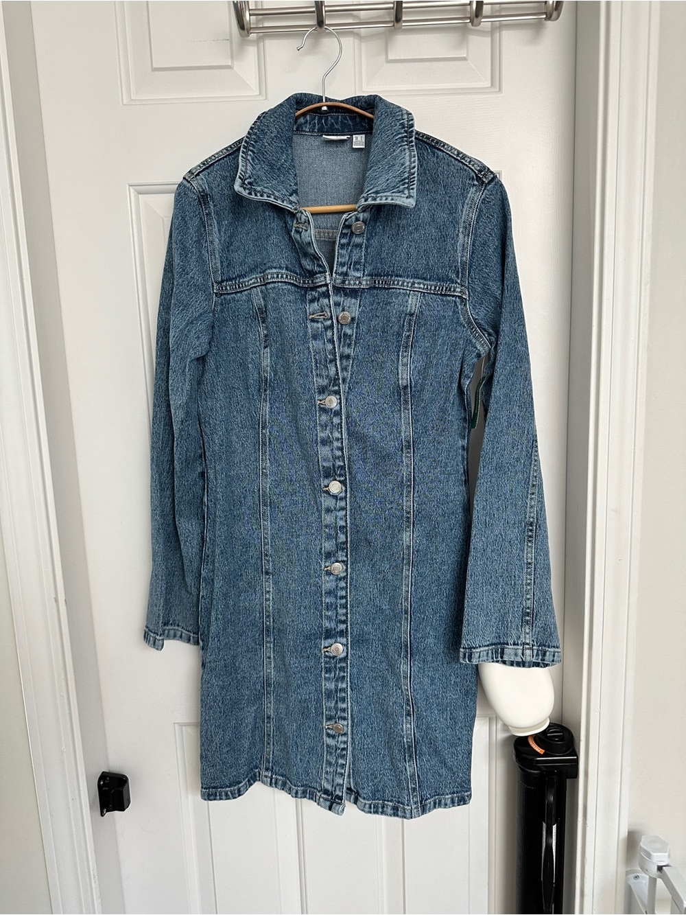 Vero Moda Medium Blue Denim Shirt Dress Mini - S - NWT